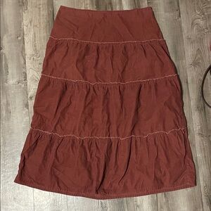 Long Corduroy Skir